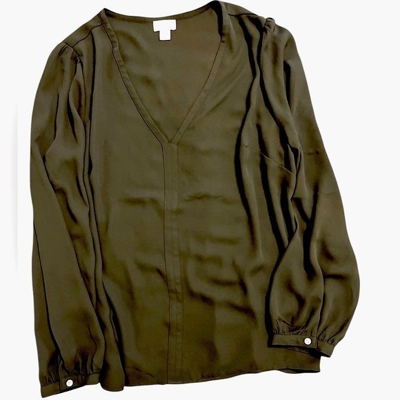 J. Crew Tops - NWOT Women’s Black J. Crew Long Sleeve Blouse | Size Medium
